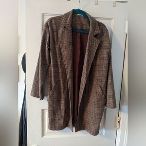 Lined plaid jacket